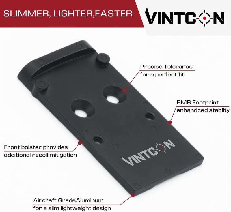VINTCON Store لوحة محول البصريات لجلوك 19 17 MOS، متوافقة مع هولوسون 407C/507C/508T تريجيكون RMR/SRO متينة - Image 3